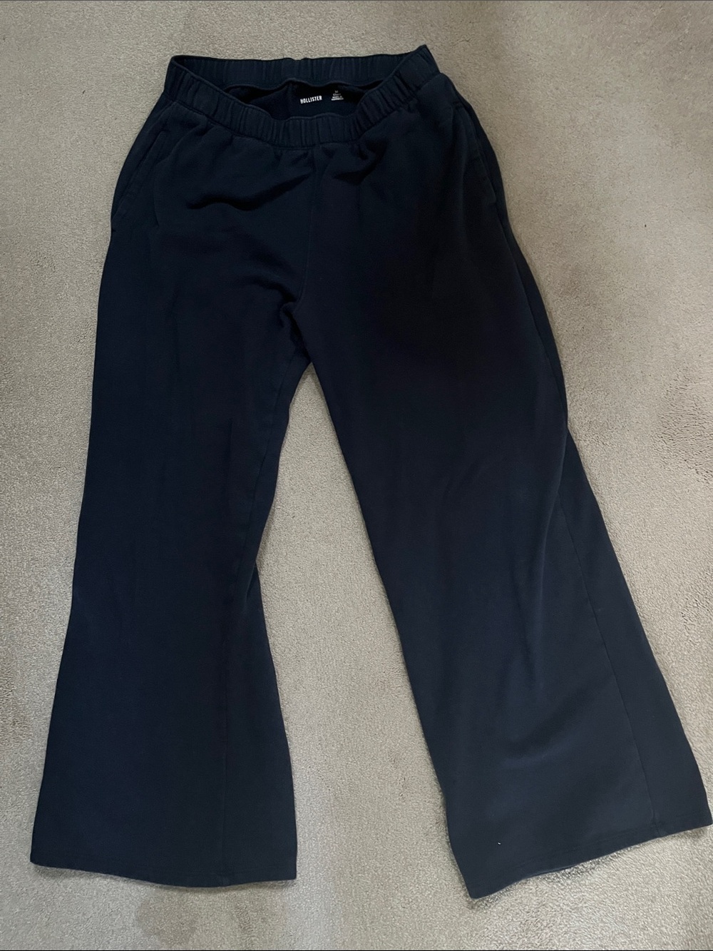 Hollister Blue Wide-Leg Pull-On Pants